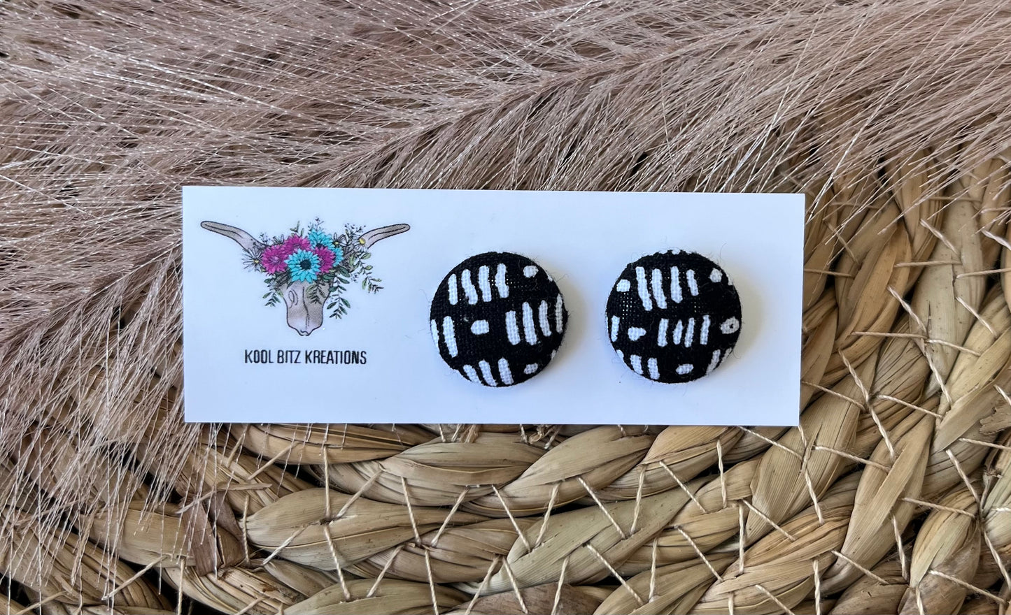 15mm Fabric Button Stud