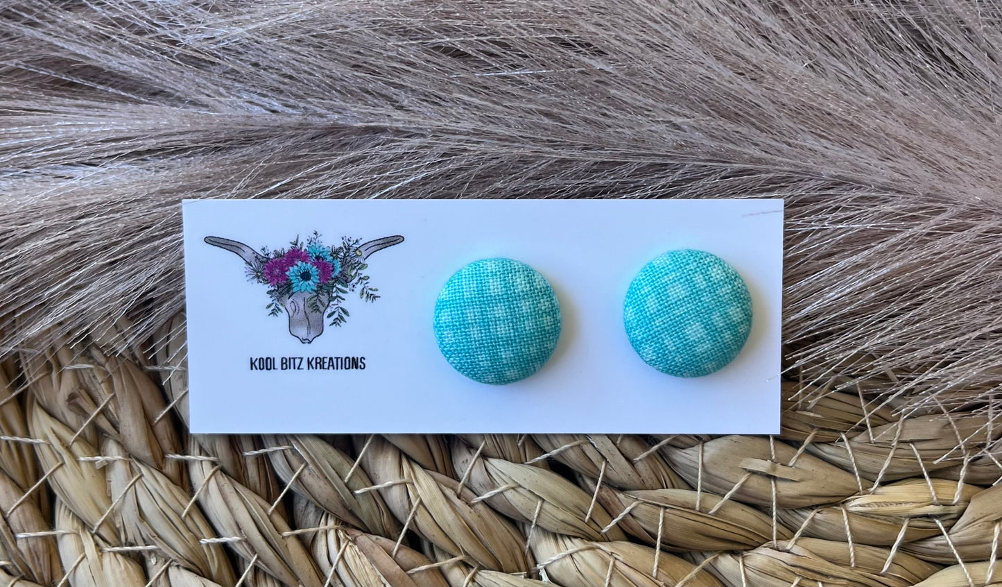 15mm Fabric Button Stud