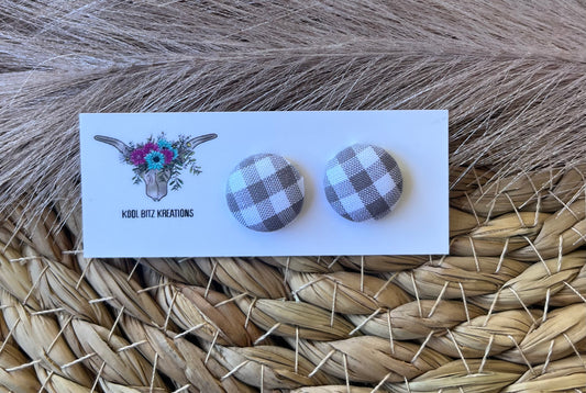 15mm Fabric Button Stud