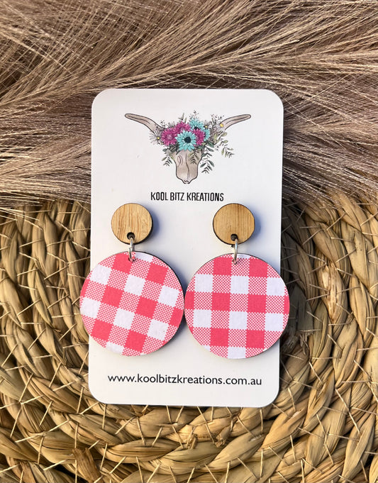 Paper & Wood Statement Earring