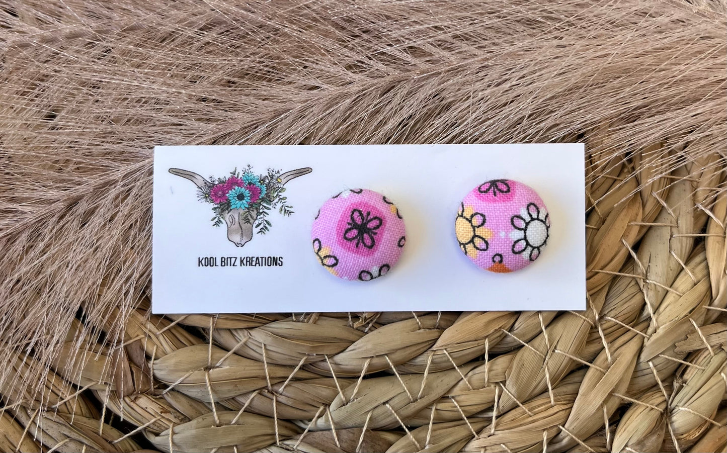 15mm Fabric Button Stud