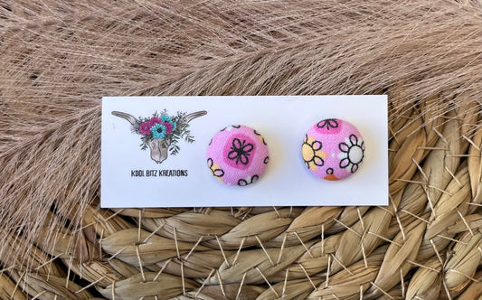 15mm Fabric Button Stud