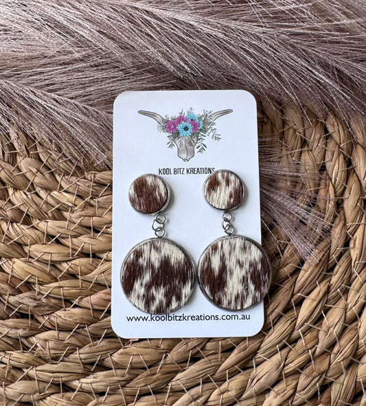 Cowhide Double Dangles