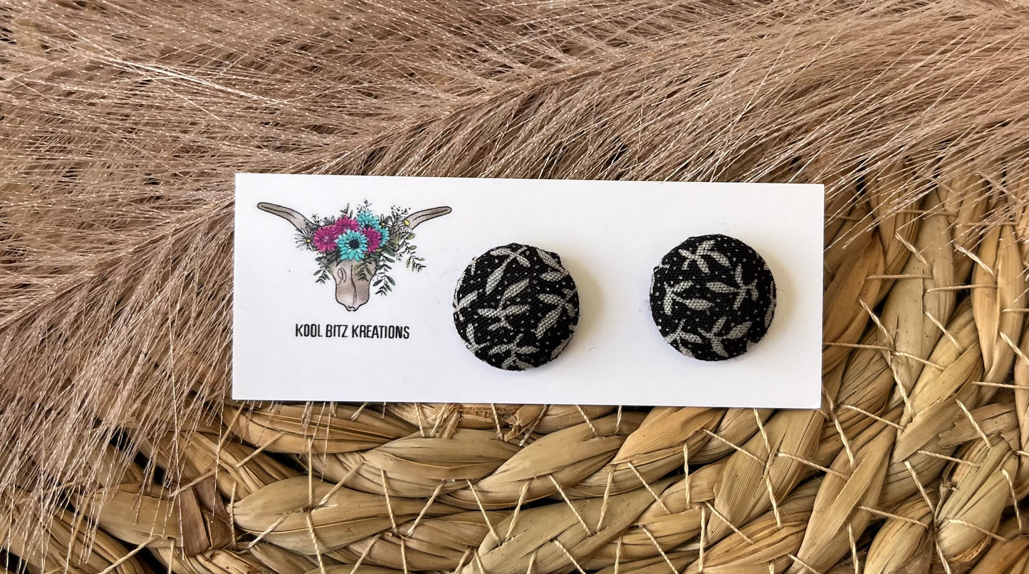 15mm Fabric Button Stud