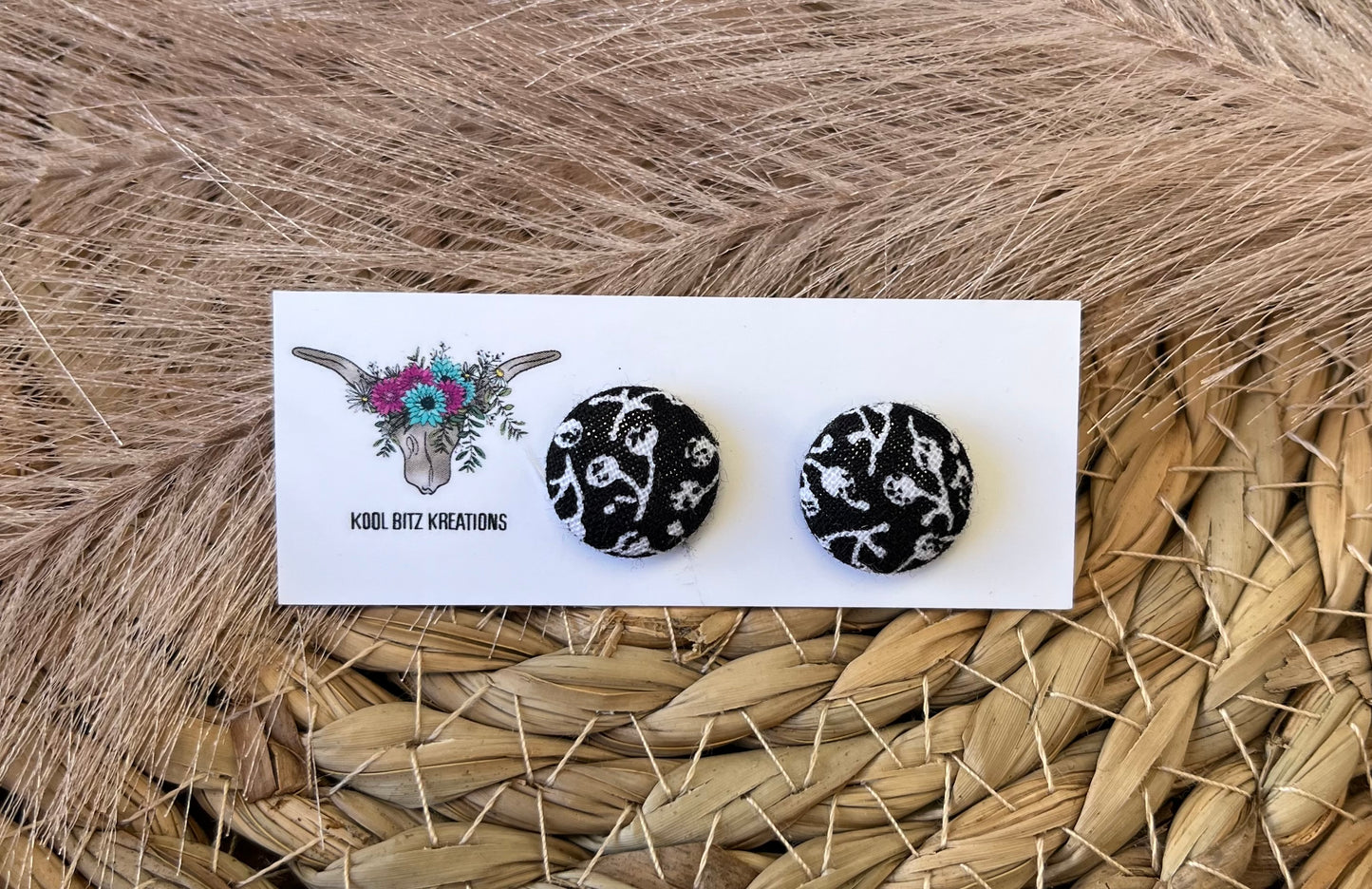 15mm Fabric Button Stud