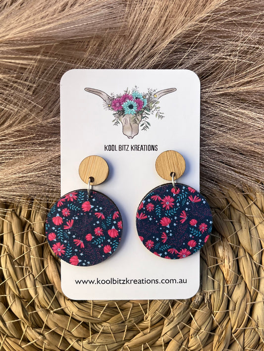 Paper & Wood Statement Earring