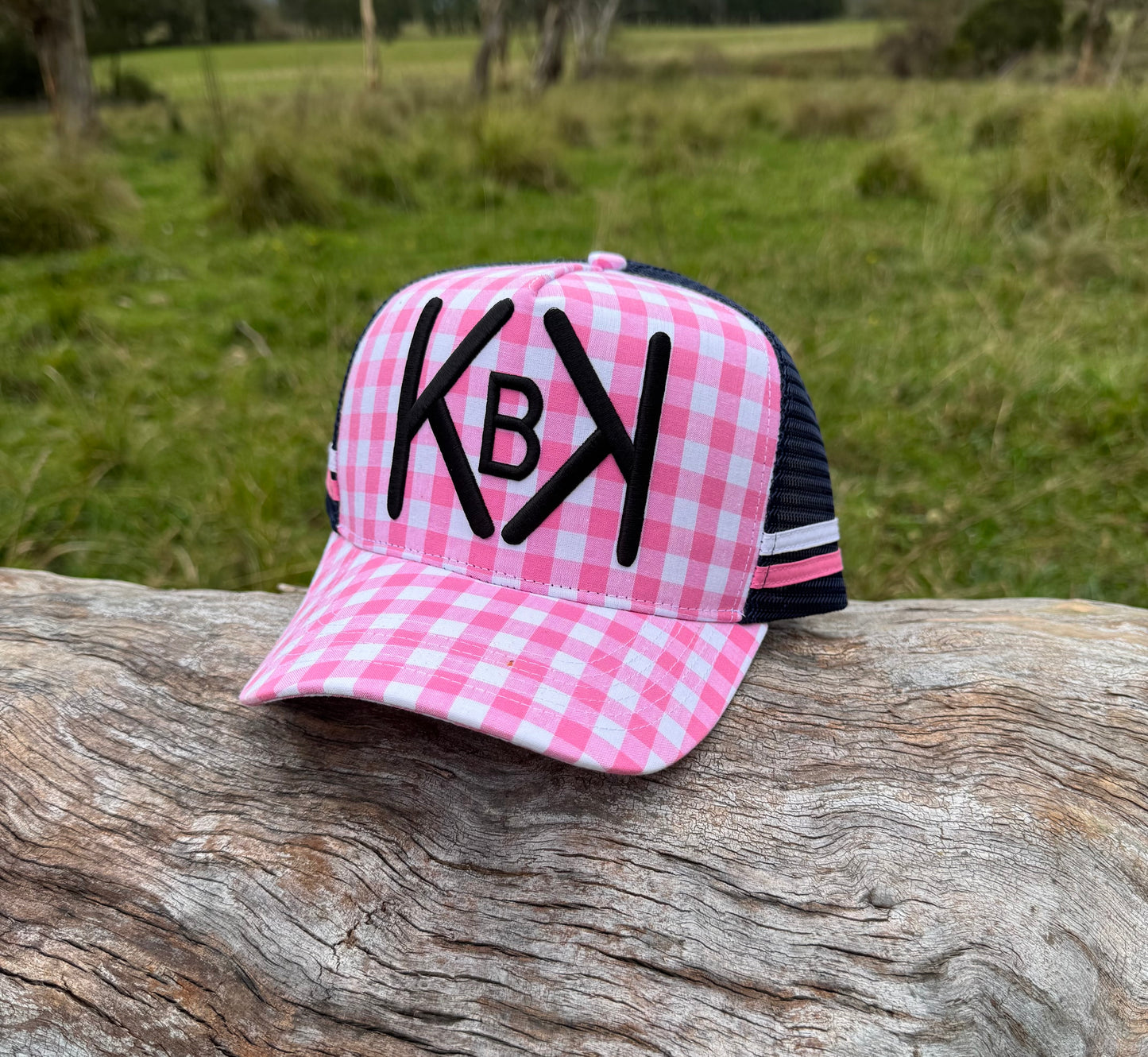 Pink Gingham KBK Cap
