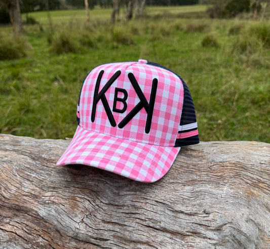 Pink Gingham KBK Cap