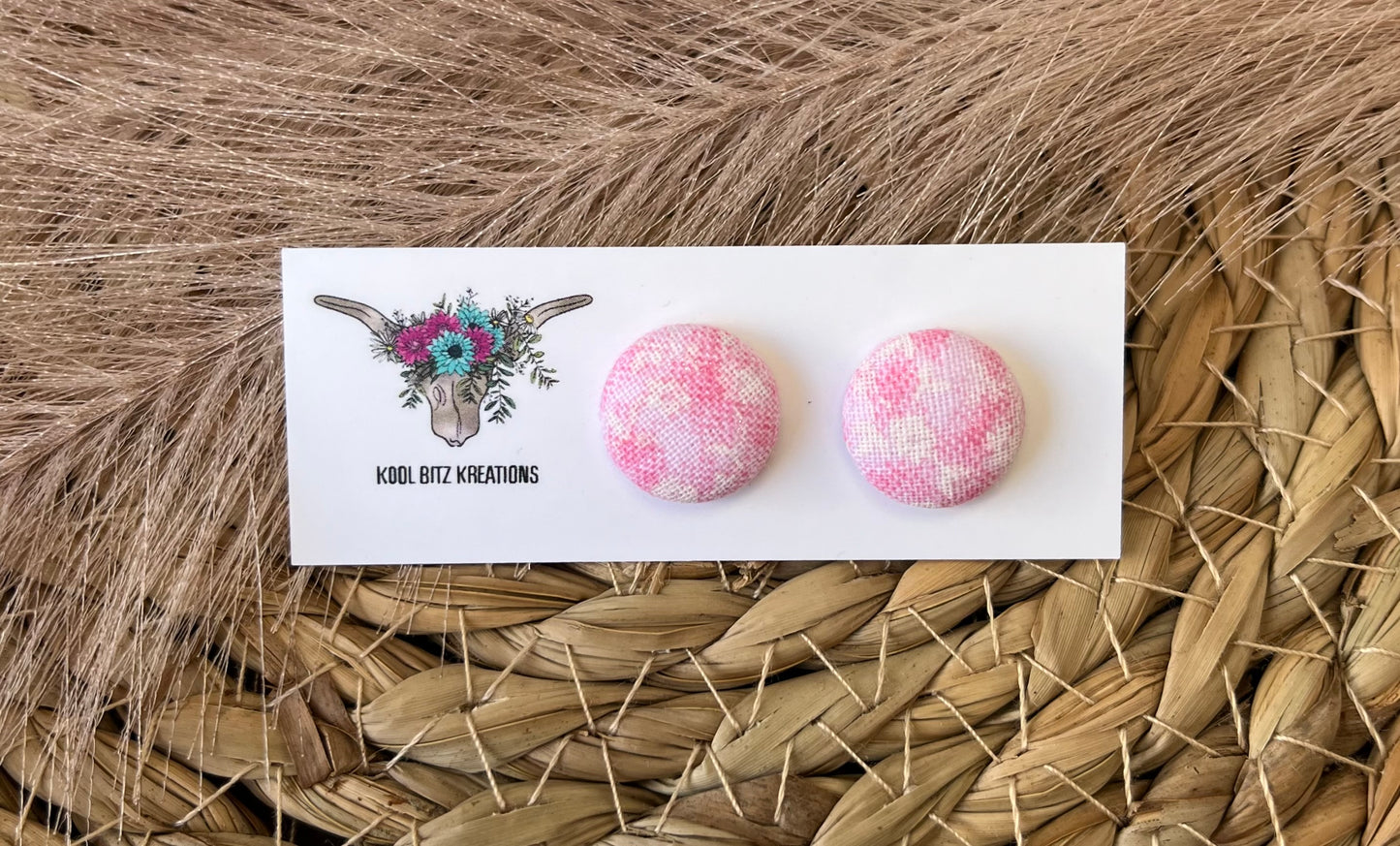 15mm Fabric Button Stud