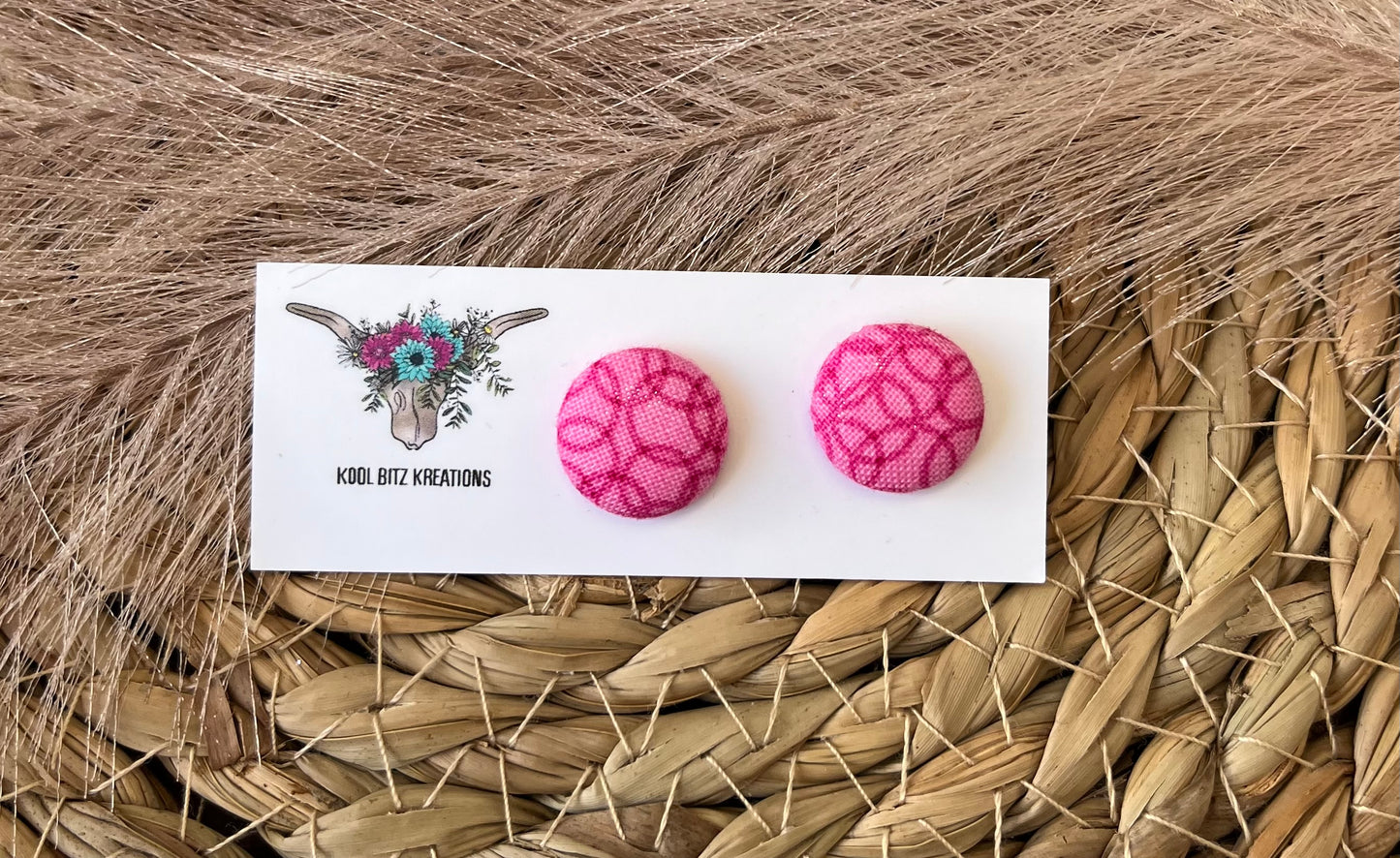 15mm Fabric Button Stud