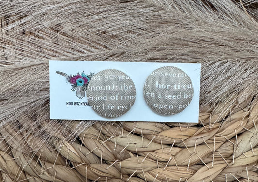 23mm Fabric Button Stud