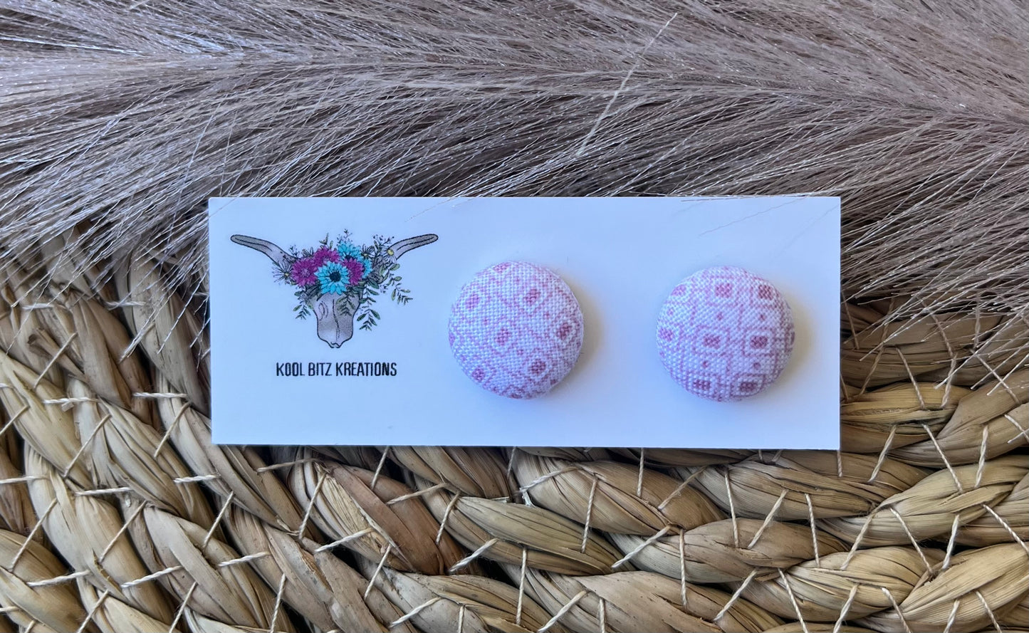 15mm Fabric Button Stud