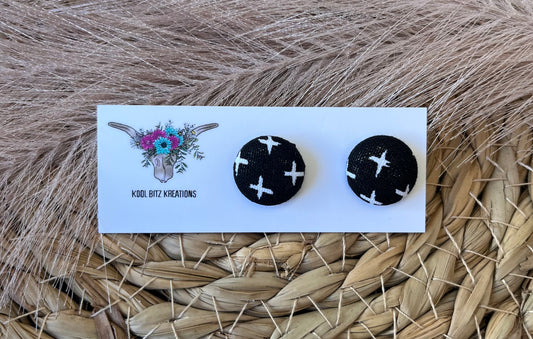 15mm Fabric Button Stud