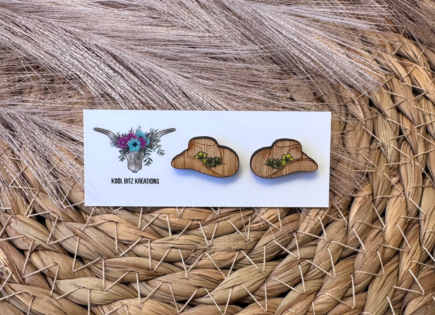 Light Yellow Flower Cowboy Hat Stud