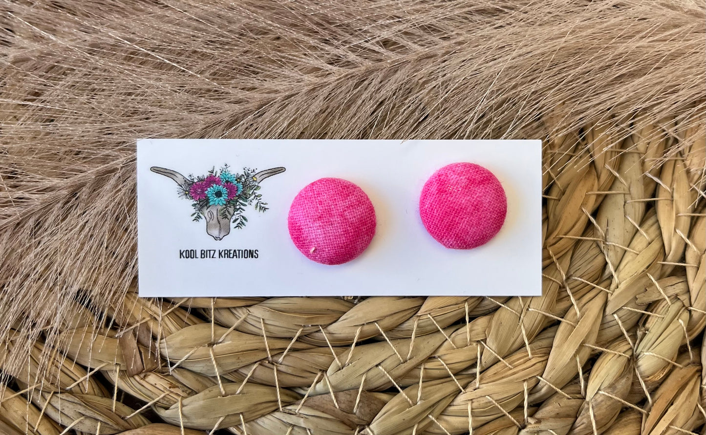 15mm Fabric Button Stud