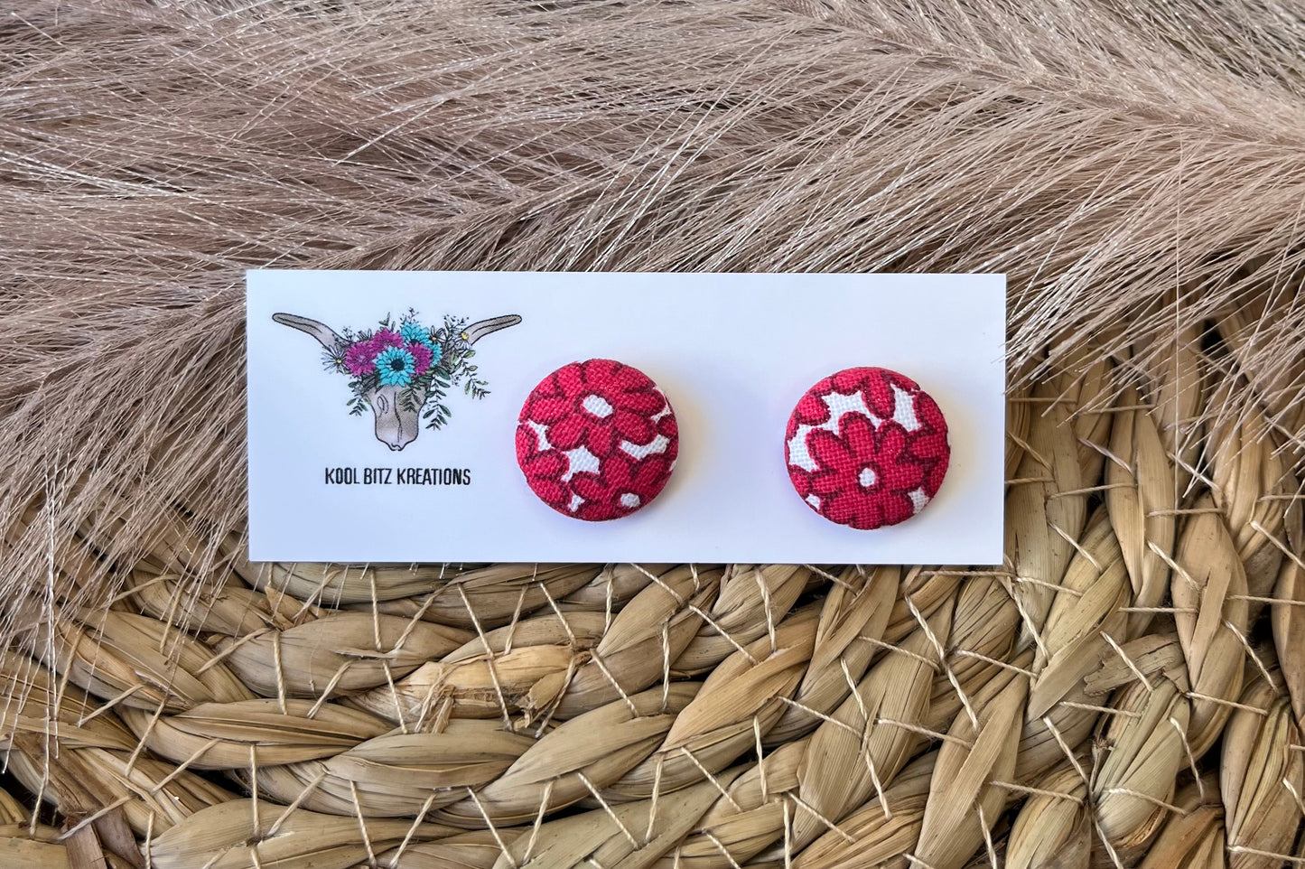 15mm Fabric Button Stud