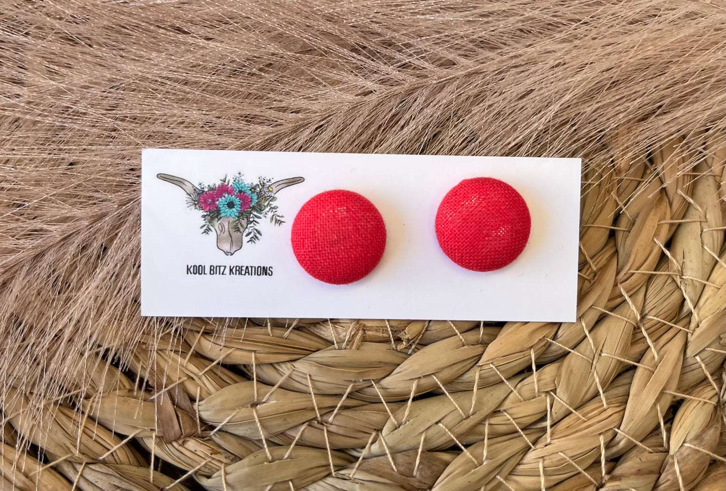 15mm Fabric Button Stud