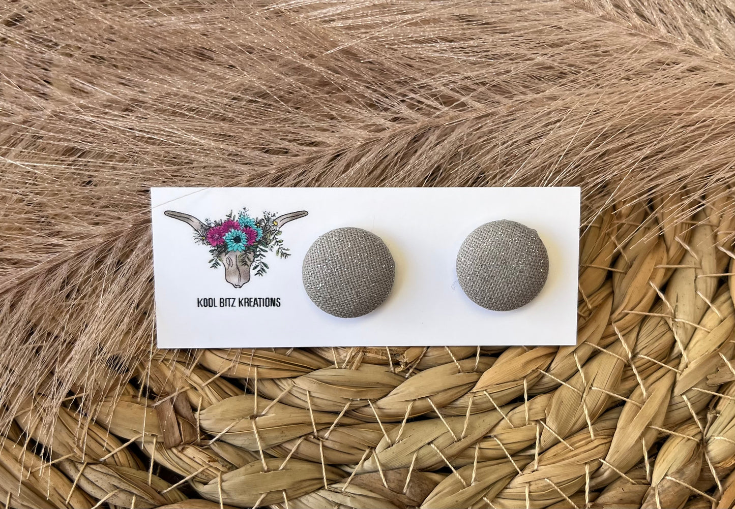 15mm Fabric Button Stud