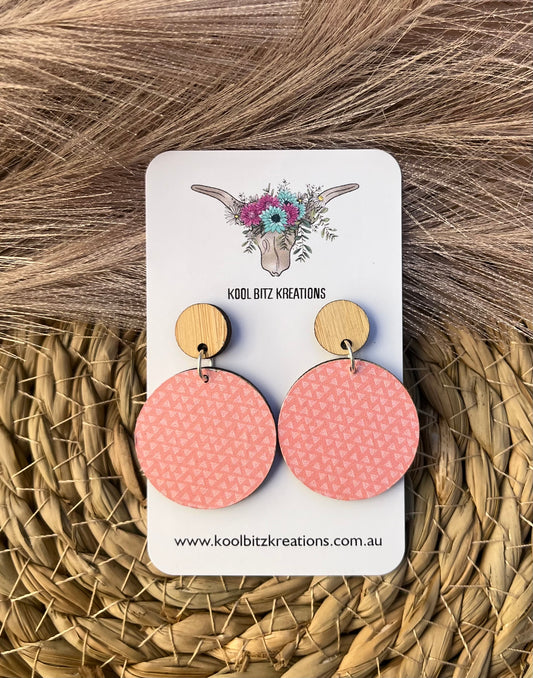 Paper & Wood Statement Earring