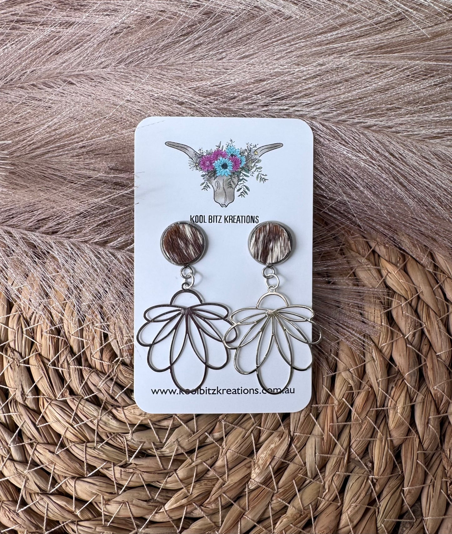 Silver Metal Statement Earring