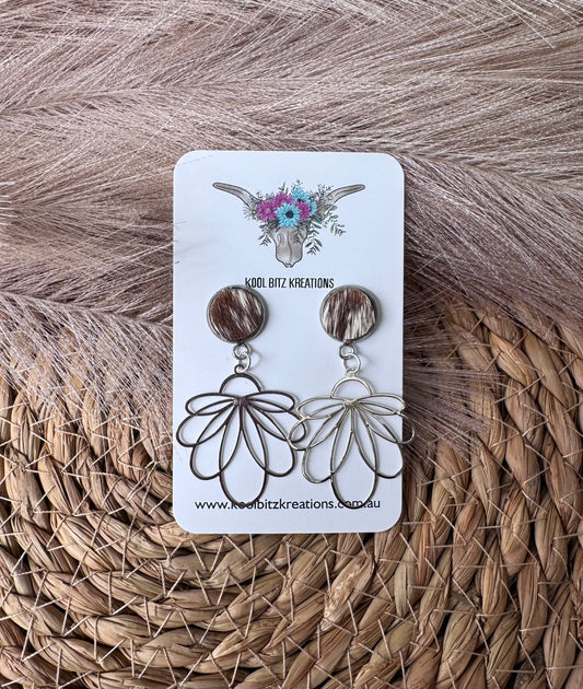 Silver Metal Statement Earring