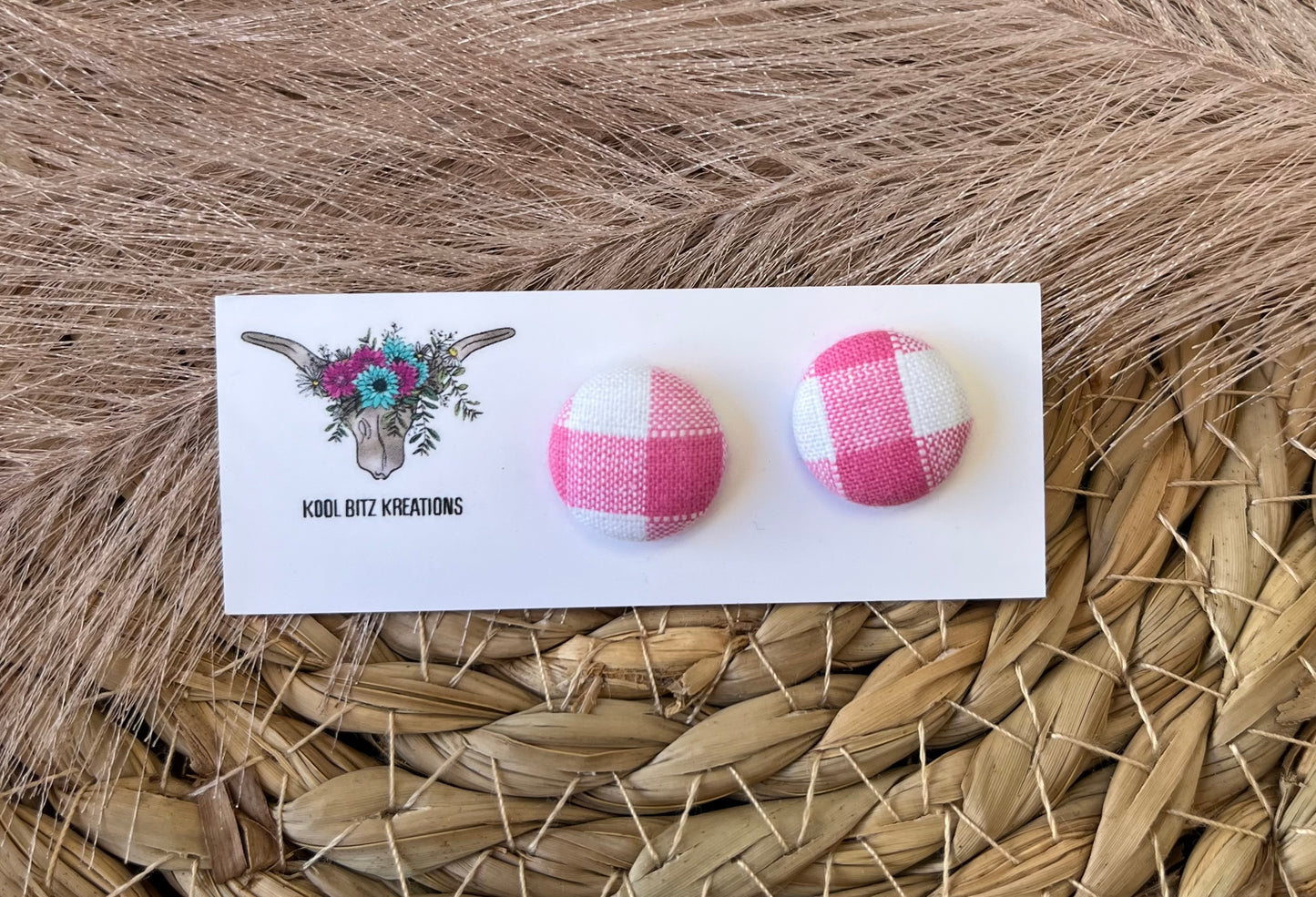 15mm Fabric Button Stud