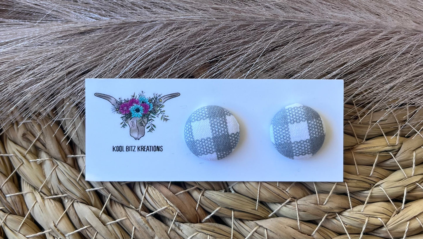 15mm Fabric Button Stud