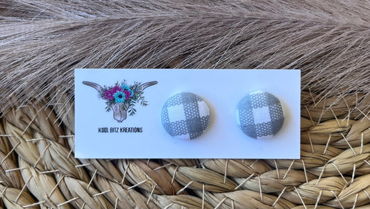 15mm Fabric Button Stud