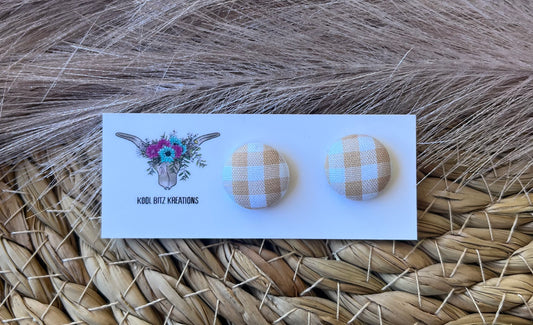 15mm Fabric Button Stud