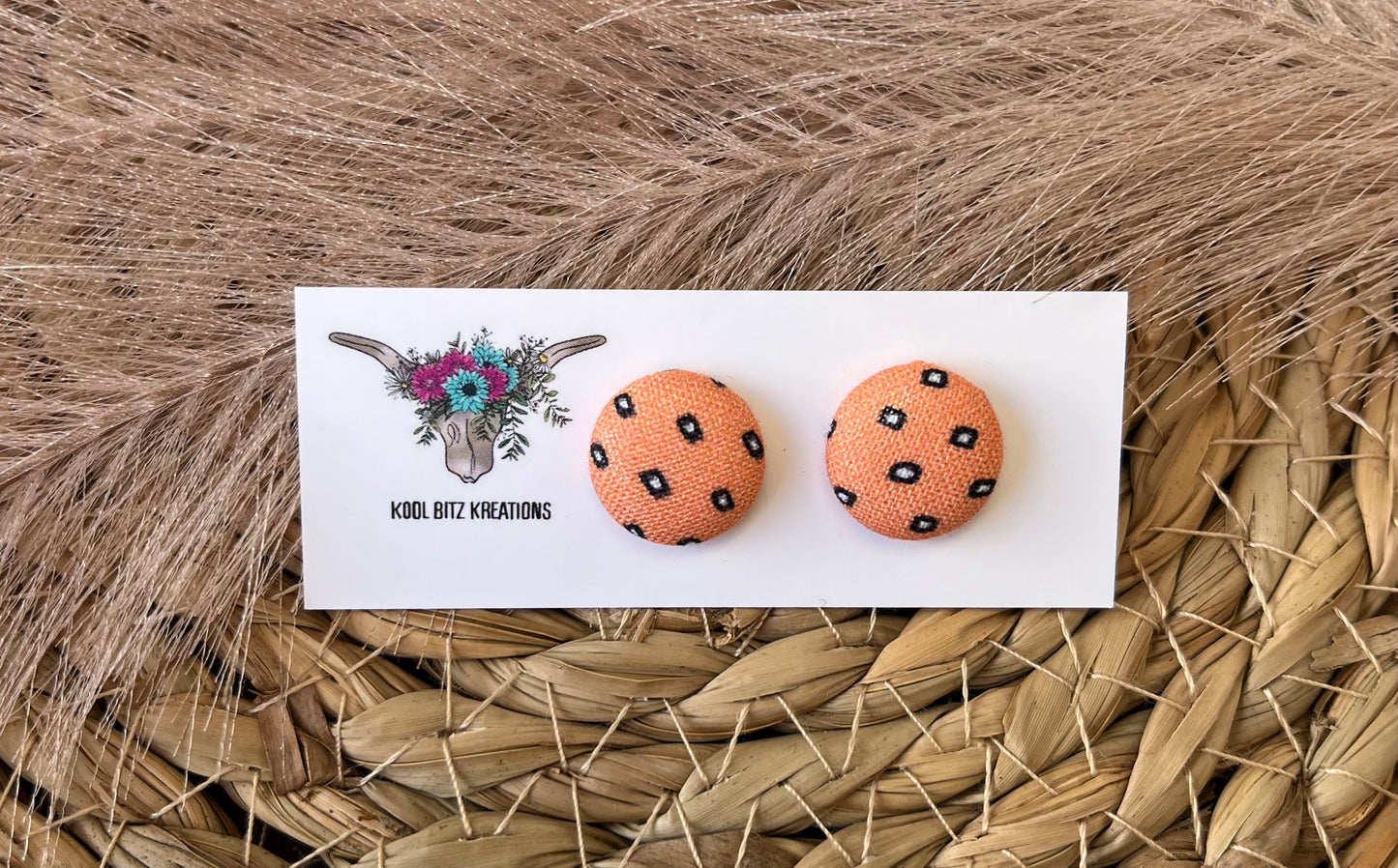 15mm Fabric Button Stud
