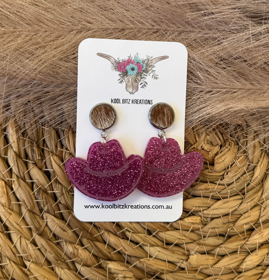 Brown Cowhide Cowboy Hats