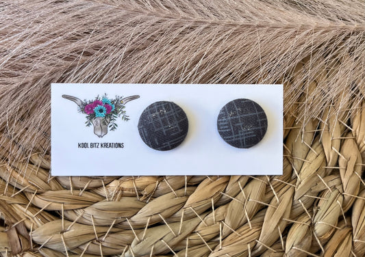 15mm Fabric Button Stud