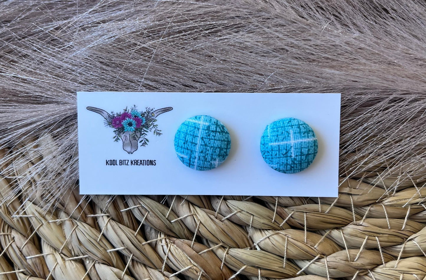 15mm Fabric Button Stud