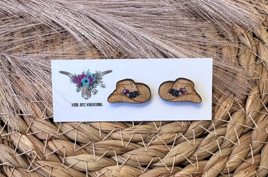 Light Pink Flower Cowboy Hat Stud