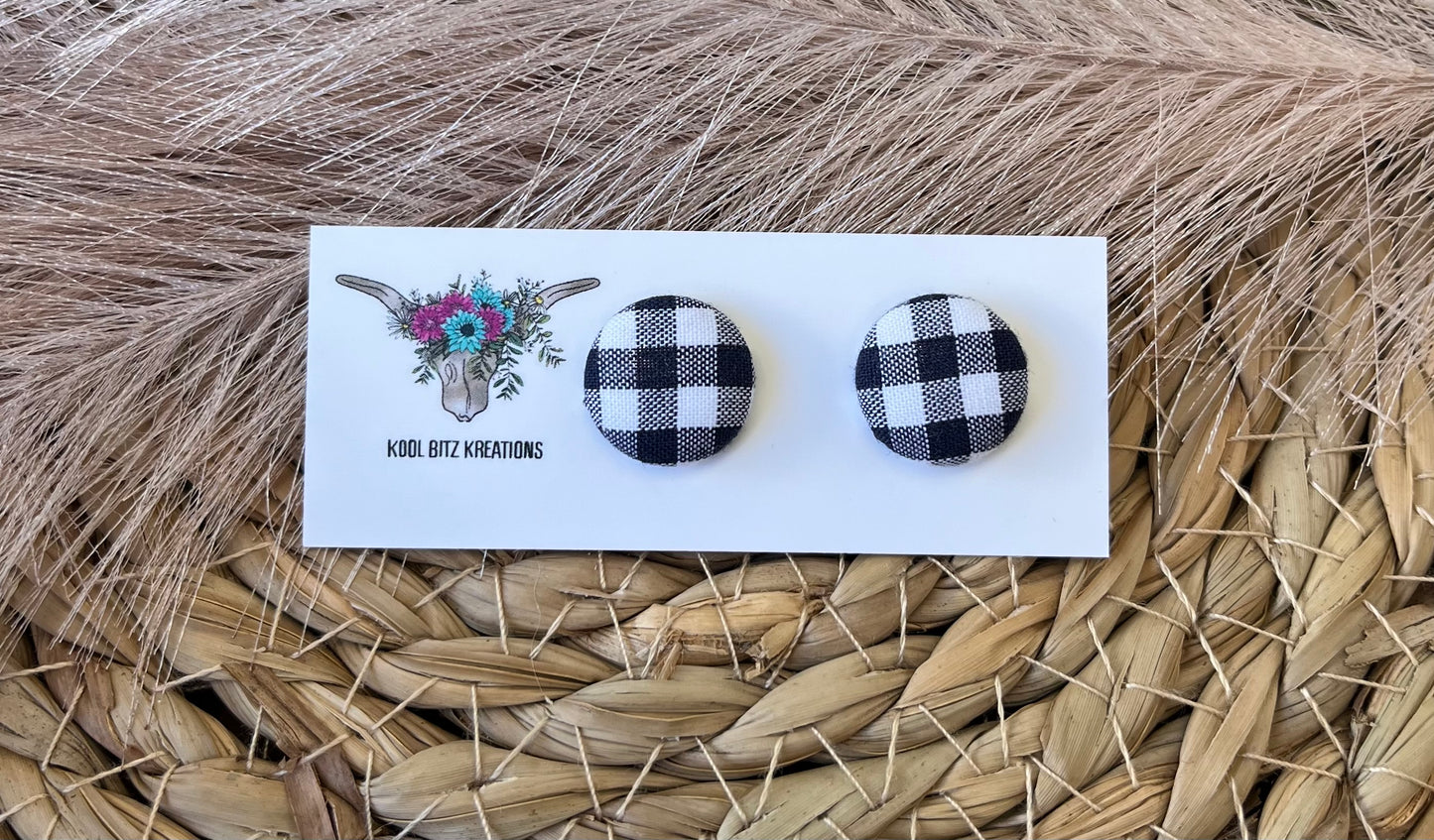 15mm Fabric Button Stud