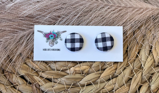 15mm Fabric Button Stud