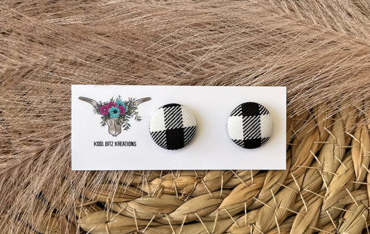 15mm Fabric Button Stud