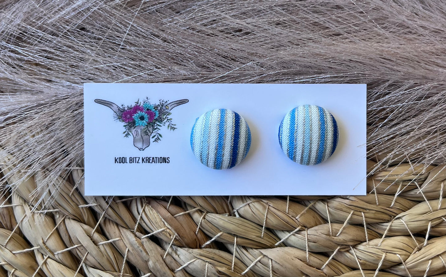 15mm Fabric Button Stud