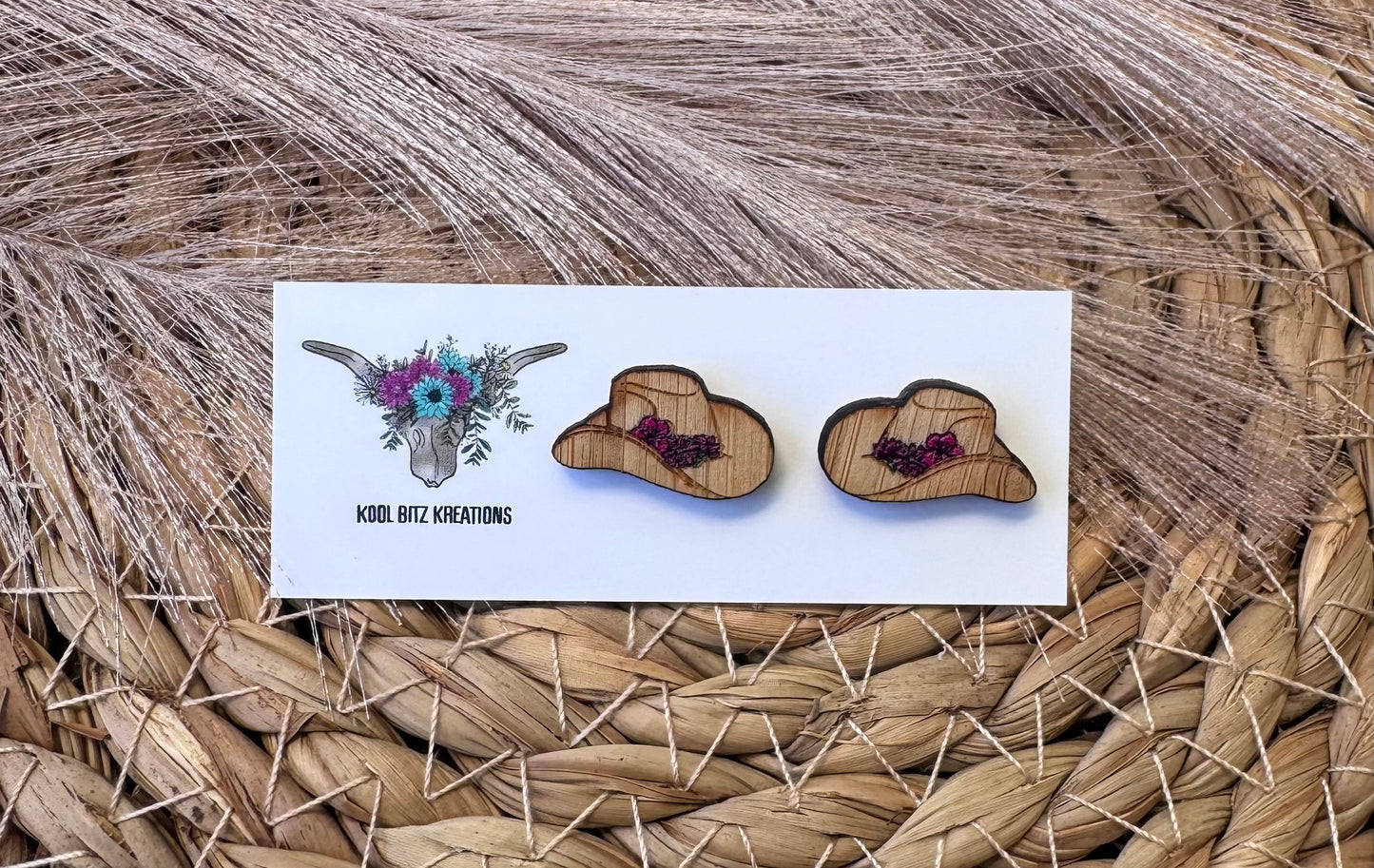 Light Pink Flower Cowboy Hat Stud