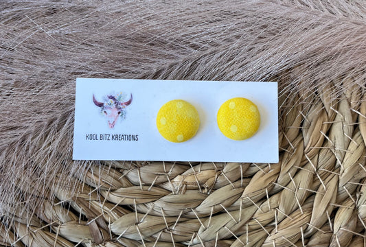 15mm Fabric Button Stud