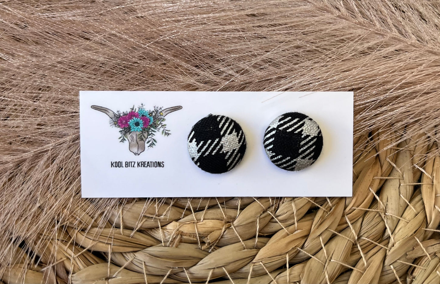 15mm Fabric Button Stud