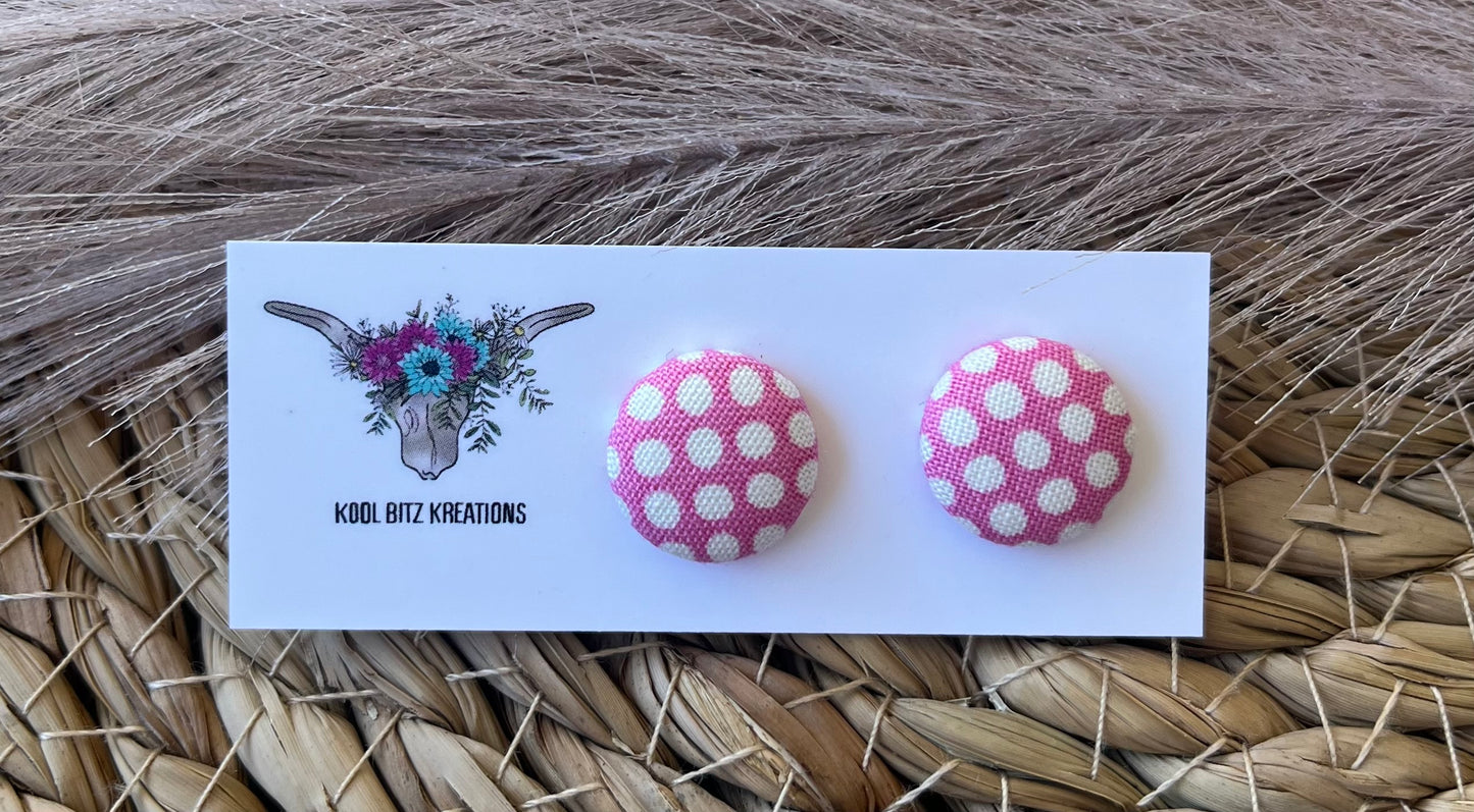 15mm Fabric Button Stud