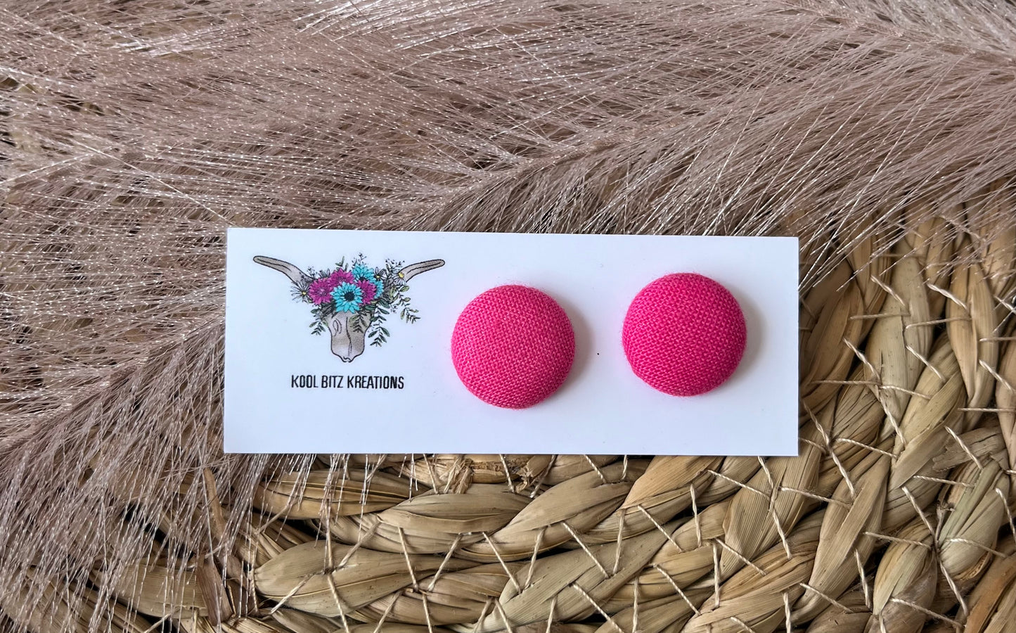 15mm Fabric Button Stud