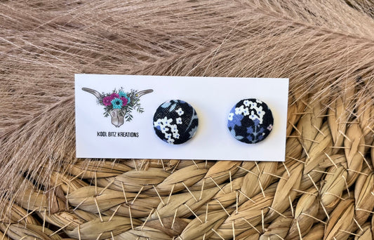 15mm Fabric Button Stud