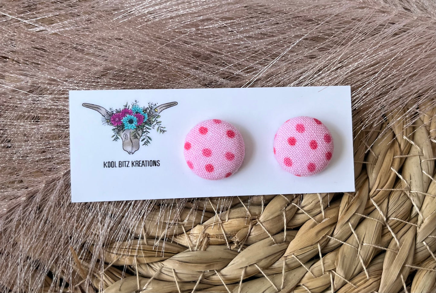 15mm Fabric Button Stud