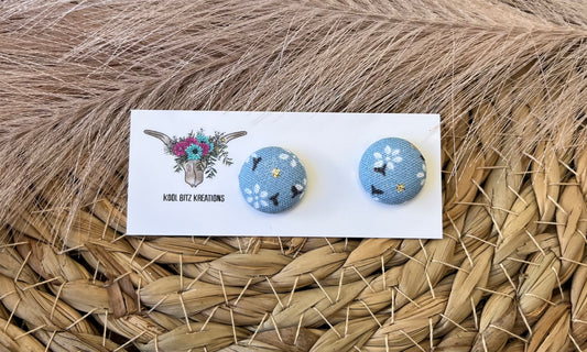 15mm Fabric Button Stud