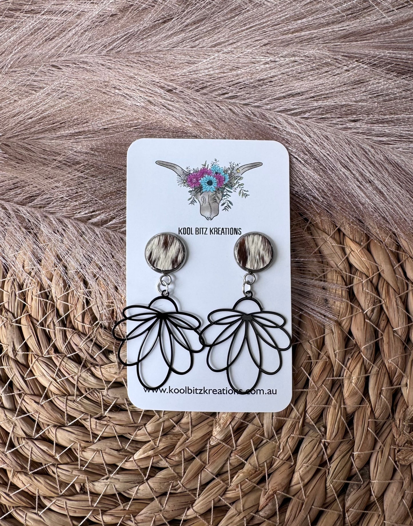 Black Metal Statement Earring
