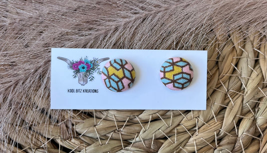 15mm Fabric Button Stud
