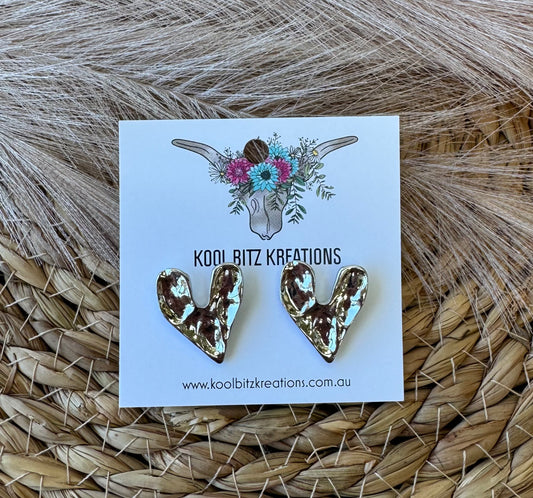Silver Heart Stud