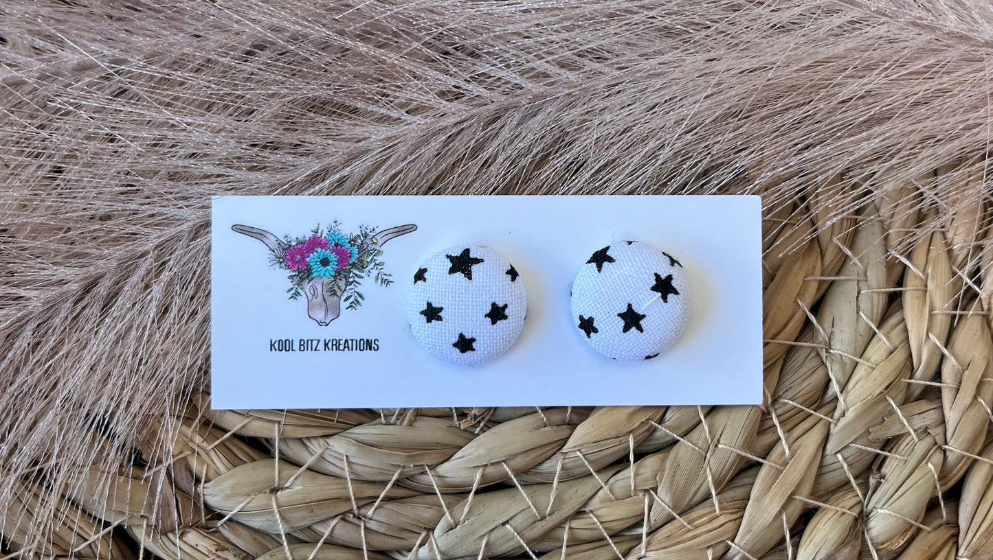 15mm Fabric Button Stud